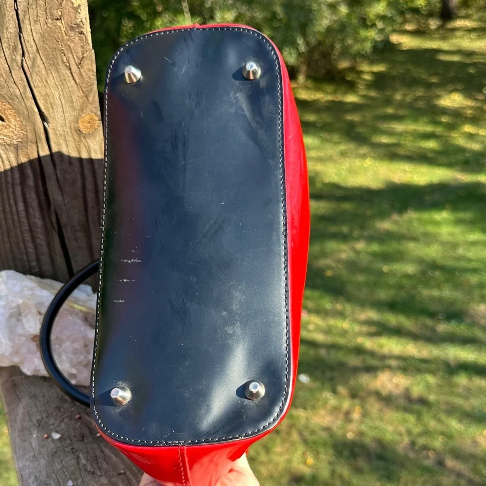 Beijo Red and Black Satchel - Picture 8 of 9